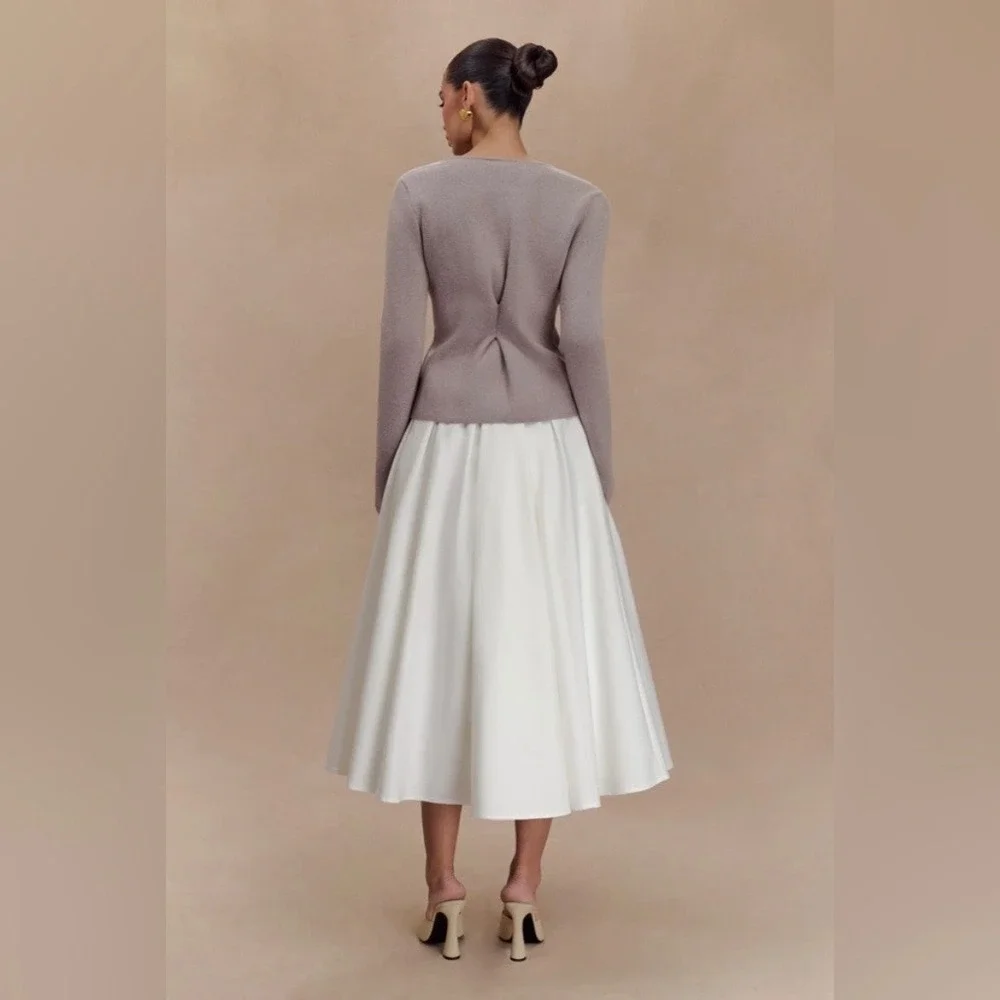 Meshki Velda Wide Sleeve Knit Cardigan Stone Marble Button Front V Neck XS - Picture 3 of 10